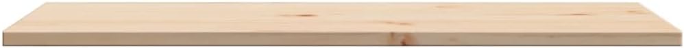 vidaXL Table Tops 2 pcs 80x40x1.7 cm Rectangular Solid Pine Wood - Rustic Wooden Tops for Dining Areas or Commercial Use - Easy-to-Clean and Unique Variations