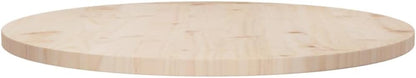 Solid Pine Wood Round Tabletop Ø70 x 2.5cm - Durable Dining, Center, and Garden Table Surface - Ideal for Rustic Furniture and Home Decor