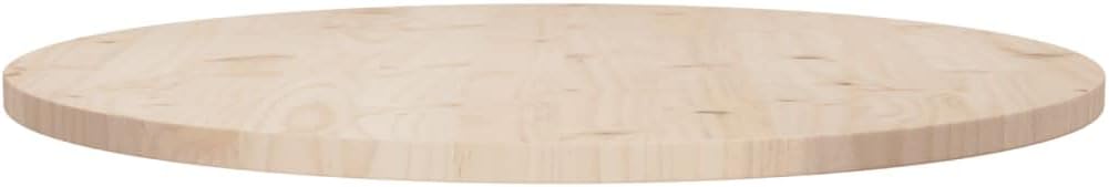 Solid Pine Wood Round Tabletop Ø80 x 2.5cm - Durable Dining, Center & Garden Table Surface - Ideal for Rustic Home Decor & Outdoor Use