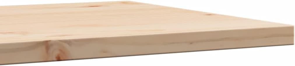 Homgoday Solid Pine Wood Square Tabletop 50 x 50 x 2,5 cm – Coffee Table Top, Dining Table Surface, Living Room Decor, Durable and Stylish Furniture Piece