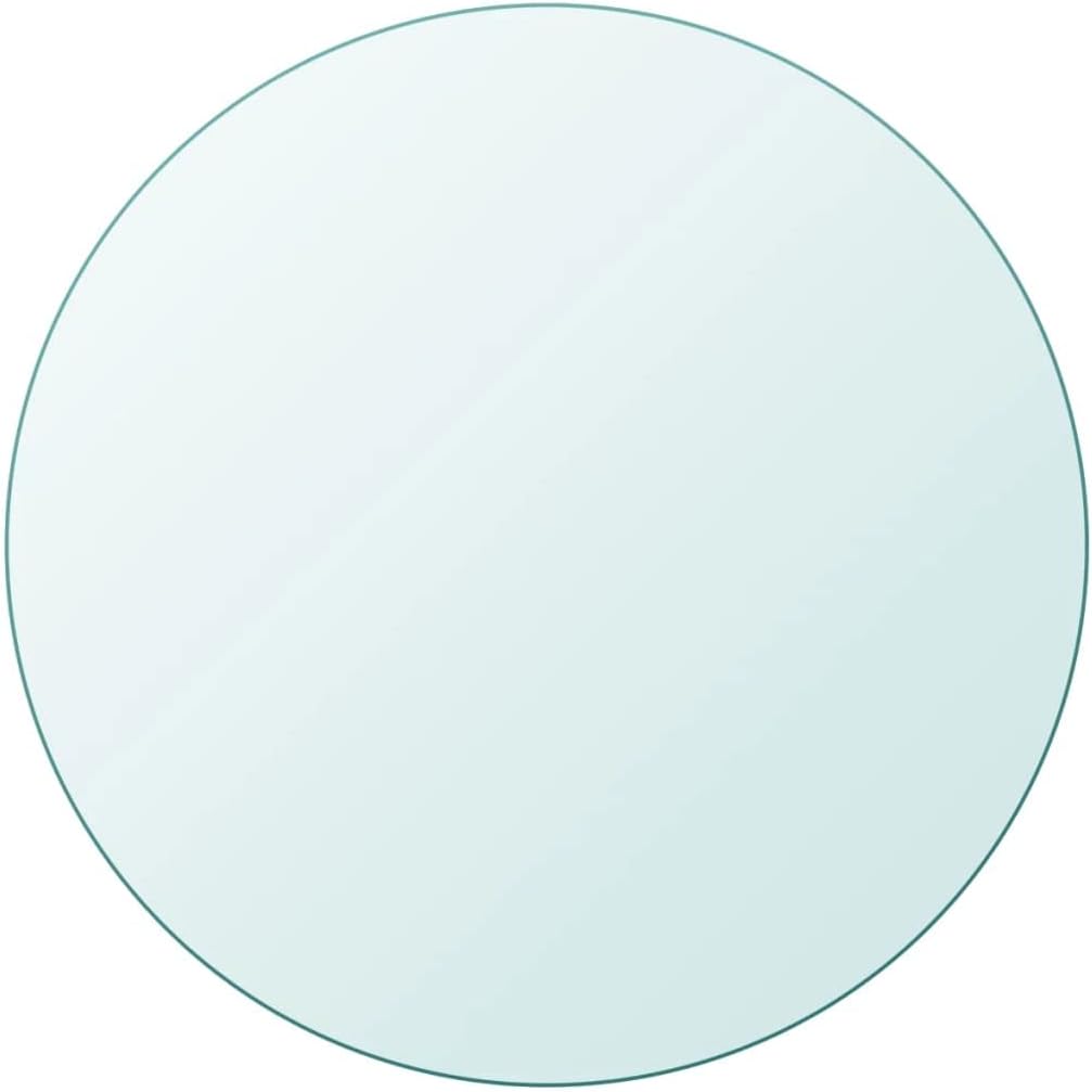 Round 300 mm Tempered Glass Tabletop for Dining, Center, and Garden Tables - Sicuro, durevole, e semplice design per Desks and Dining Spaces