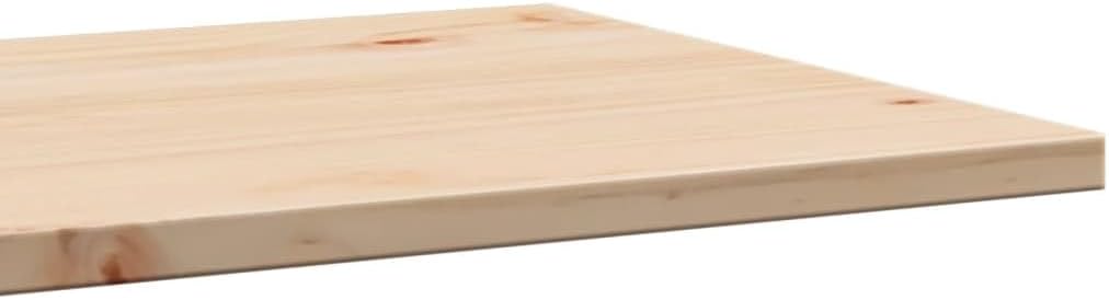 Replacement Dining Table Top, 40x40x1.7 cm, Square Coffee Table, Bar Table for Commercial Use, Solid Pine Wood, Brown, Ristorante & Home Dining Table
