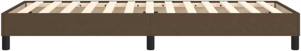 Lechnical Giroletto a Molle Marrone Scuro 90x200 cm in Tessuto,Mobili,Letti e Accessori,Letti e telai per Letti