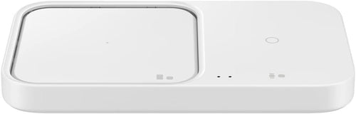 Samsung Wireless Charger Dual Fast Charge Pad (2022) 15W, Universally Compatible with Qi Enabled Phones, and Samsung Watches, Wall Charger Included, White (US Version)