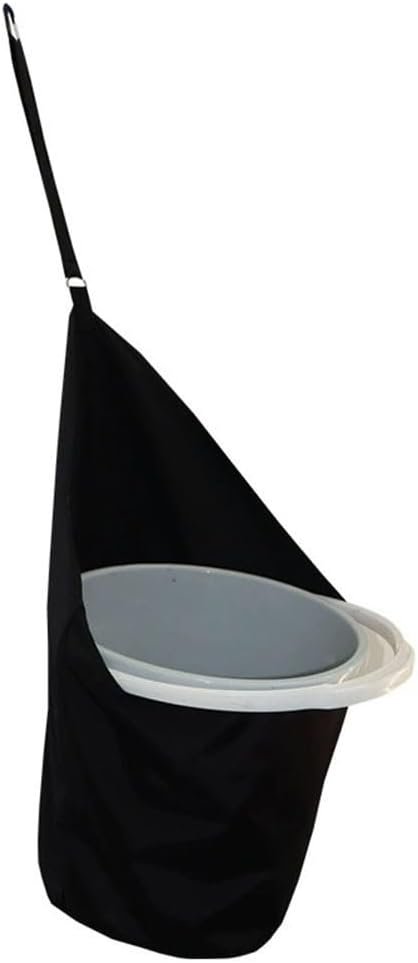 Farm Horse Feed Bag, Horse Trailer Bucket Rack Storage Bag, Adjustable Horse Feed Bag, Durables Canvas Grain Feedbag, Fits 5 Gallon Bucket Bag Hanging Bucket Accessories