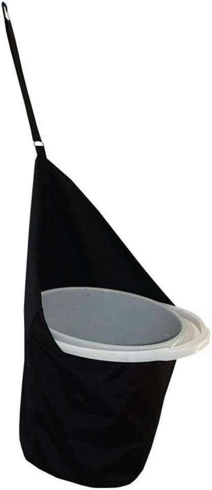 Farm Horse Feed Bag, Horse Trailer Bucket Rack Storage Bag, Adjustable Horse Feed Bag, Durables Canvas Grain Feedbag, Fits 5 Gallon Bucket Bag Hanging Bucket Accessories