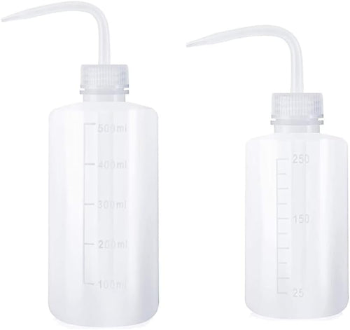 GYWHOOFT Squeeze Bottle, 2 Pcs Washing and Watering Bottle for Succulents, 250ml/500ml Water Squirt Irrigation Can, Plastic Plant Sprinkler