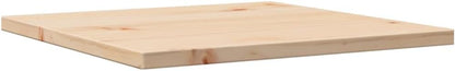 Replacement Dining Table Top, 40 x 40 x 1,7 cm, Square Coffee Table Surface, Solid Pine Wood, Brown, Ideal for Restaurants, Bar, Commercial Use, Dining Room Furniture