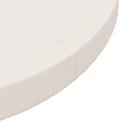 GOLINPEILO Round Table Top Solid Pine Wood, Replacement Table Top for Dining Table, Coffee Table, Home, Office, White Ø11.8"x1" Solid Wood Pine -677