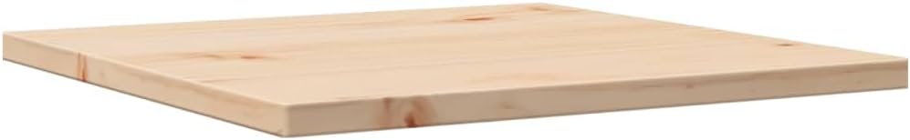 Square Dining Table Top Replacement, 50 x 50 x 1,7 cm, solido pino legno, marrone, ideale per tavoli da caffè, ristoranti, bar, uso commerciale, durevole e stilish design