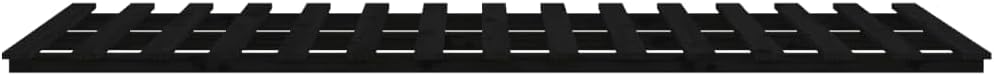 Lechnical Giroletto Nero 150x200 cm in Legno Massello di Pino,Mobili,Letti e Accessori,Letti e telai per Letti