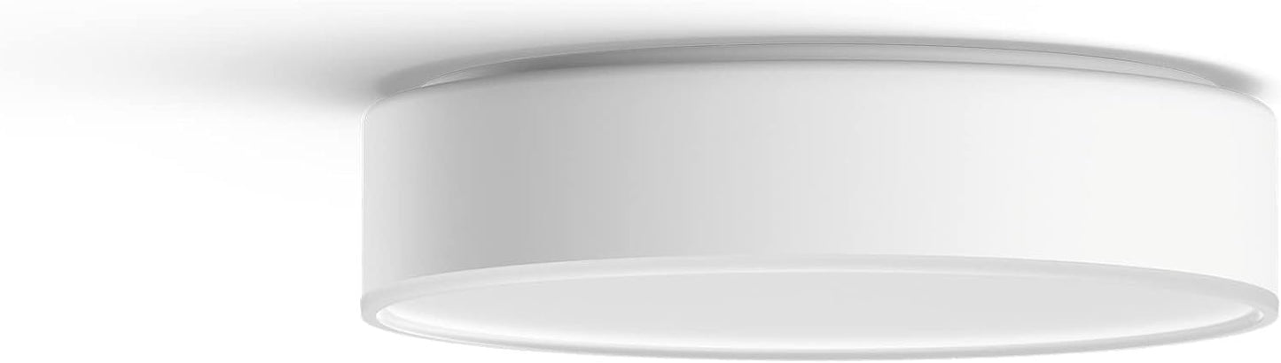 Philips Hue New Infuse White and Colour Ambiance Smart Ceiling Light [Small- White] with Bluetooth. Works with Alex, Google Assistant and Apple Homekit