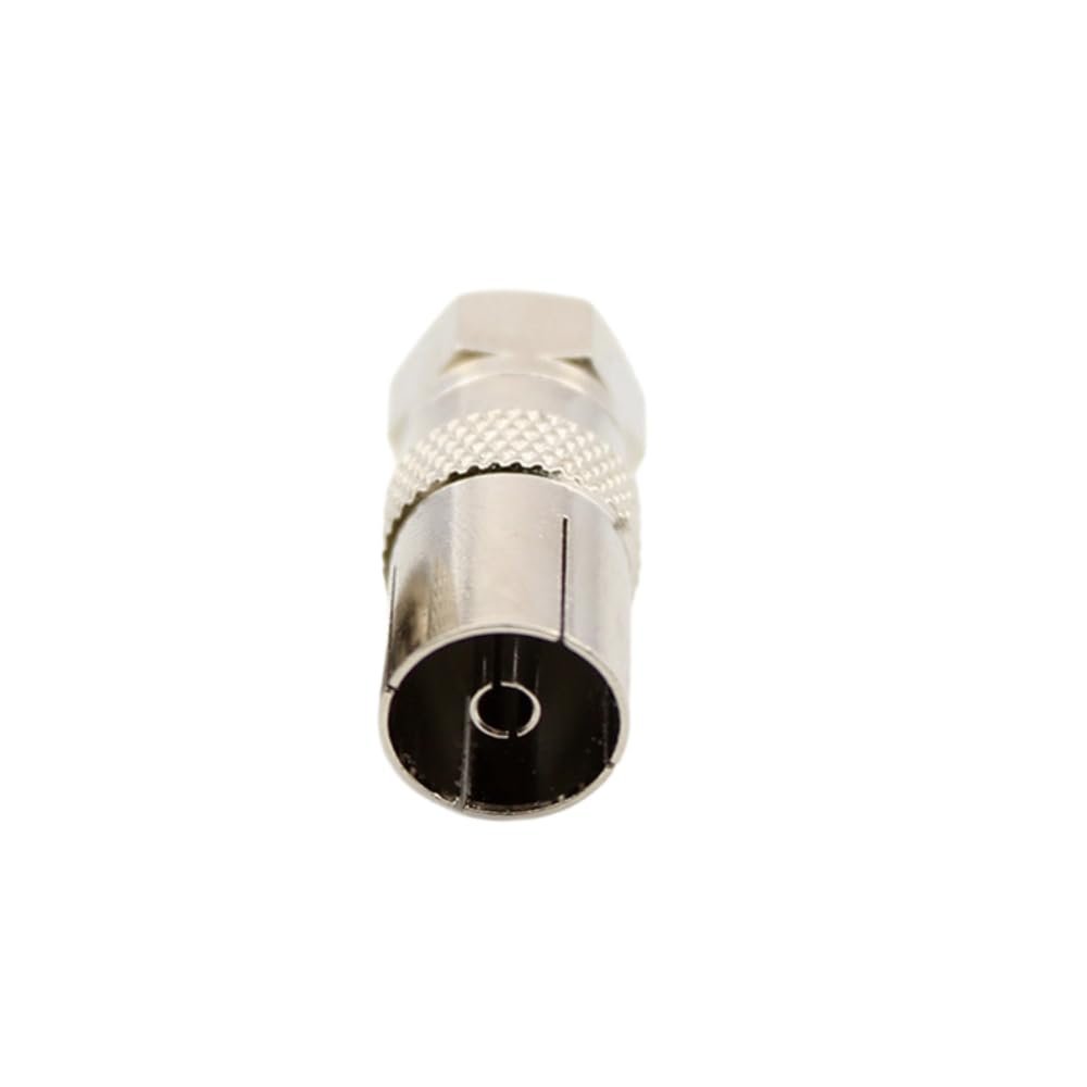 Poemtian 2 PCS F-Type Male to TV9.5 Female Adapter Cable TV Connector Set-top Box Adapter