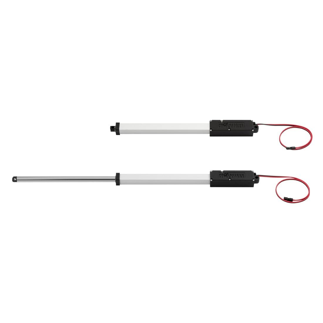 Progressive Automations 12V Micro Linear Actuator - 8 lbs Force, 1 inch Stroke, IP65 for Food and Beverages, Home Automation, General Automation, Brushed DC Electric Motor, PA-MC1