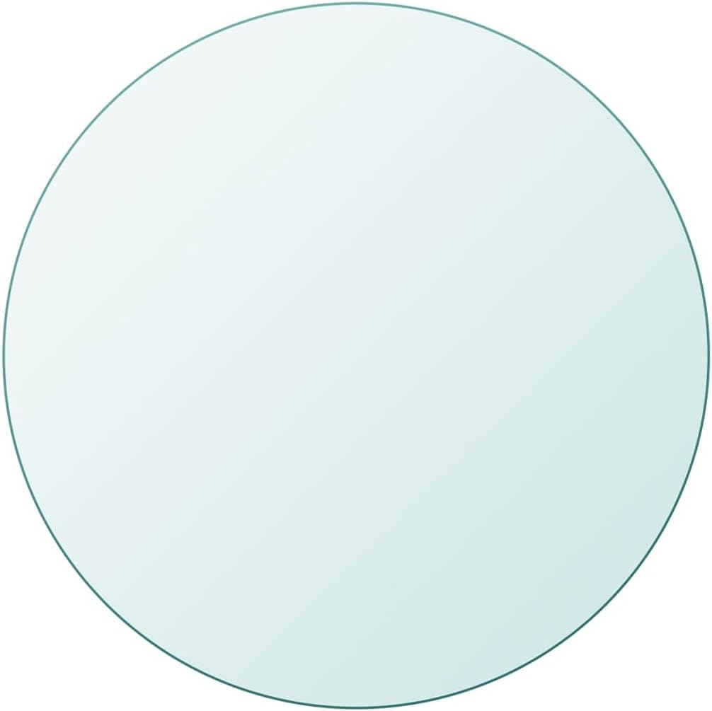 Table Top Tempered Glass Round 700mm Replacement Tabletop Accessory vidaXL