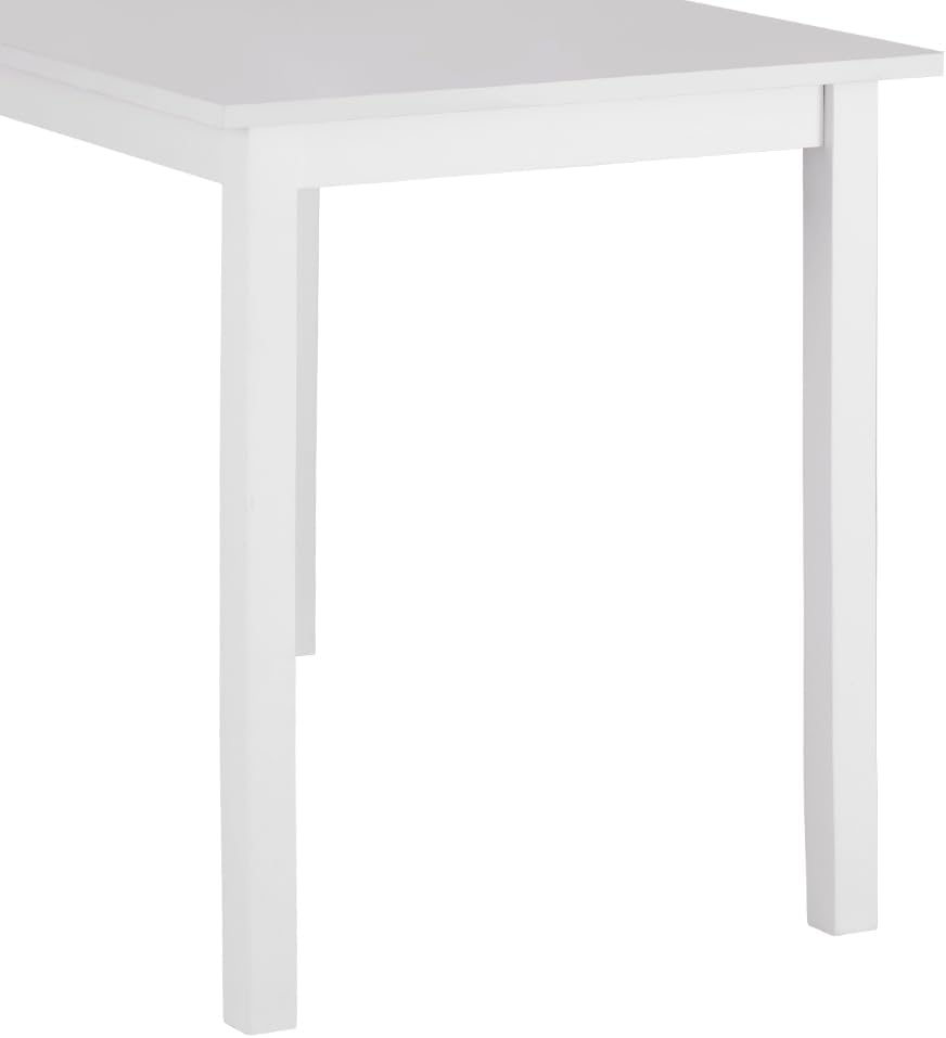 Artiss Dining Table and Chair Set of 5 White Tables Chairs Setting Desk Nursing Seats Reading Seating Home Living Room Bedroom Kitchen Cafe Furniture, MDF Tabletop, 47cm Height Seat