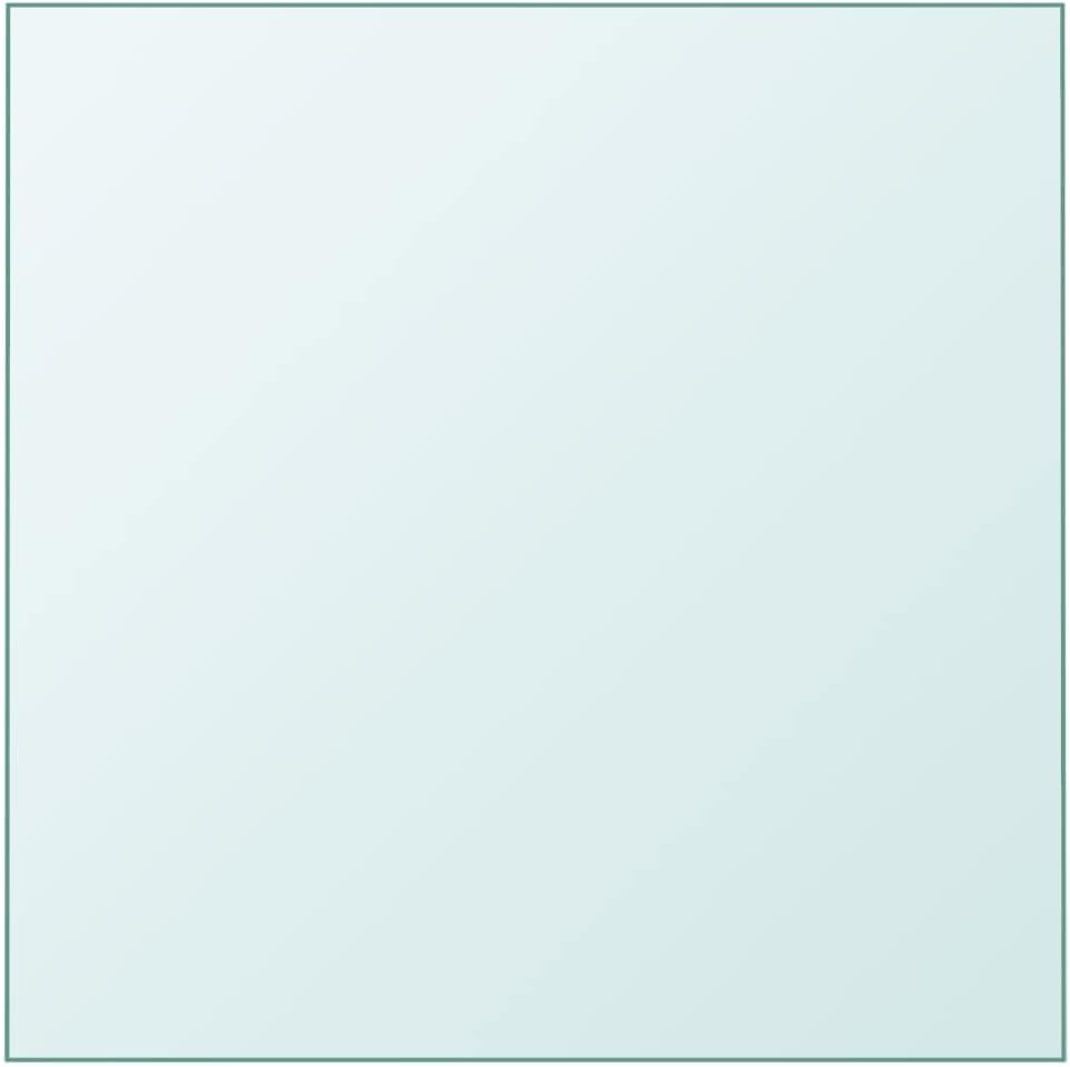 Tempered Glass Tabletop 60 x 60 cm - Elegant Square Table Surface for Dining, Coffee, Gold Home Decor - Durable, Stylish, Easy to Clean, Perfect for Modern Interiors