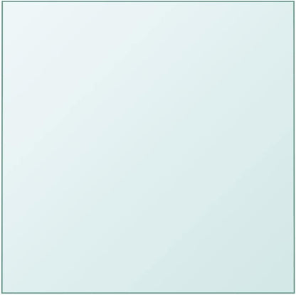 Tempered Glass Tabletop 60 x 60 cm - Elegant Square Table Surface for Dining, Coffee, Gold Home Decor - Durable, Stylish, Easy to Clean, Perfect for Modern Interiors