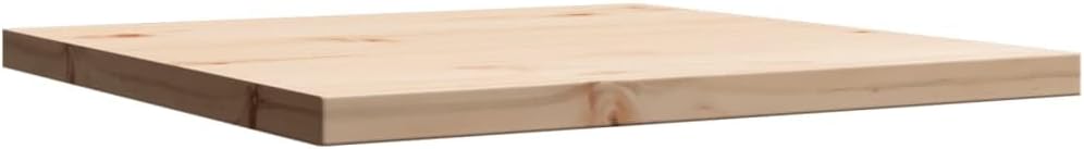 Homgoday Solid Pine Wood Square Tabletop 50 x 50 x 2,5 cm – Coffee Table Top, Dining Table Surface, Living Room Decor, Durable and Stylish Furniture Piece