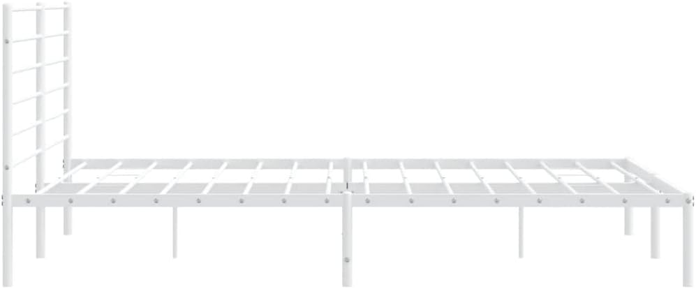 Lechnical Giroletto con Testiera Metallo Bianco 183x213 cm,Mobili,Letti e Accessori,Letti e telai per Letti