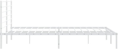 Lechnical Giroletto con Testiera Metallo Bianco 183x213 cm,Mobili,Letti e Accessori,Letti e telai per Letti