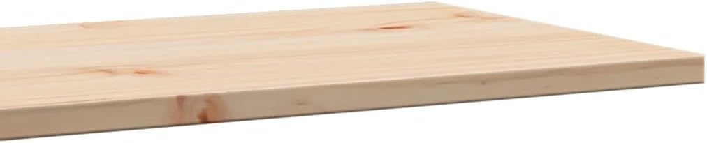 vidaXL Table Tops 2 pcs 80x40x1.7 cm Rectangular Solid Pine Wood - Rustic Wooden Tops for Dining Areas or Commercial Use - Easy-to-Clean and Unique Variations