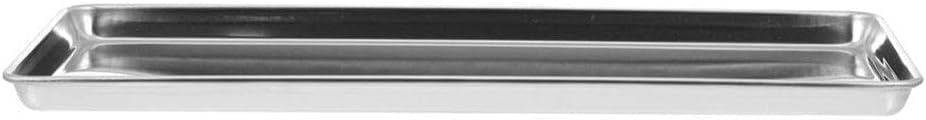 Luxshiny Stainless Steel Rice Noodle Dish Cafeteria Tray - Grilling Prep Tray, Noodle Cooker, Kids Plates, Camping Cookware, Banquet Snack Sushi Plate