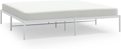 TALCUS Set di mobili - Struttura letto in metallo bianco 200x200 cm