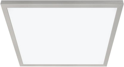 Good Earth Lighting 24in Smart Direct Wire LED Flat Panel Ceiling Light Fixture in Brushed Nickel, 4000 Lumens Wi-Fi & Bluetooth Capable, Fully Selectable White Light Settings from 2700K to 6500K