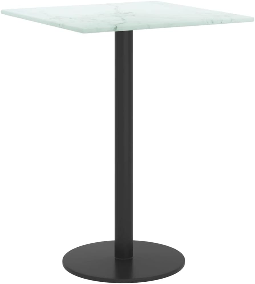 Marble Design Tempered Glass Tabletop 30 x 30 cm – Ideal for Dining, Coffee and Garden Tables – High Durability, Safe & Long Lasting Surface for Home Decor