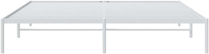 TALCUS Set di mobili - Struttura letto in metallo bianco 200x200 cm