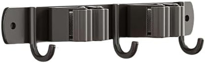 Broom Holder Wall Mount Mop Hanger Garden Tool Storage Rack - Laundry Room Organization Handle Stainless Steel Wall Mounted Garage Storage Hooks - Practical With Screws and 3M Adhesive