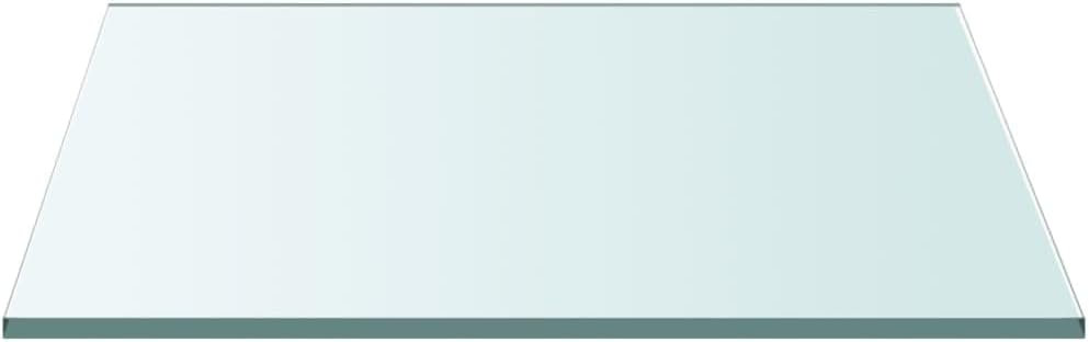 Tempered Glass Tabletop 60 x 60 cm - Elegant Square Table Surface for Dining, Coffee, Gold Home Decor - Durable, Stylish, Easy to Clean, Perfect for Modern Interiors