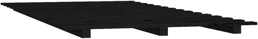 Lechnical Giroletto Nero 150x200 cm in Legno Massello di Pino,Mobili,Letti e Accessori,Letti e telai per Letti