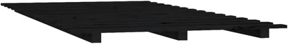 Lechnical Giroletto Nero 150x200 cm in Legno Massello di Pino,Mobili,Letti e Accessori,Letti e telai per Letti