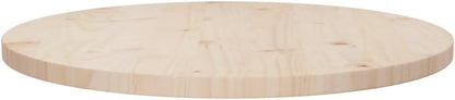 Solid Pine Wood Round Tabletop Ø60 x 2.5cm - Durable Dining, Coffee & Garden Table Surface - Perfect for Home Decor & Outdoor Use