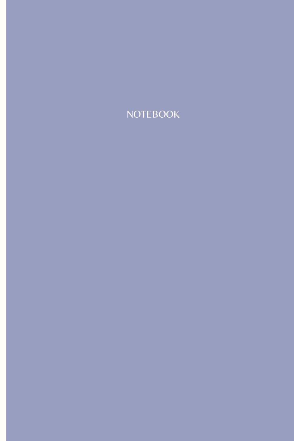 Notebook: Classic Dusty Blue Notebook: Journal 120 Pages, College Ruled Lined Interior, For Office, For School, For Work, For Personal