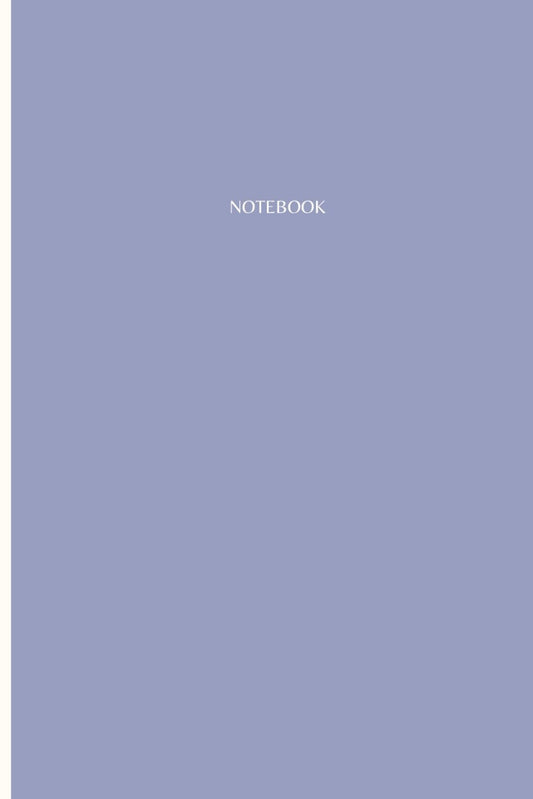 Notebook: Classic Dusty Blue Notebook: Journal 120 Pages, College Ruled Lined Interior, For Office, For School, For Work, For Personal