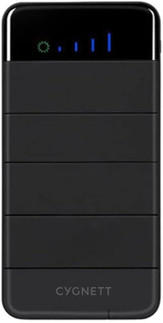 Cygnett CY2805PBCHE ChargeUp Explorer 8000 mAh Power Bank with Solar Panels, Black