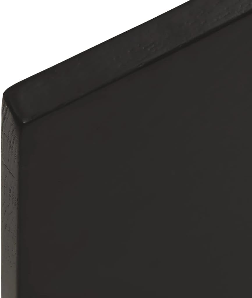 Eleganz Solid Oak Table Top 80 x 50 x 2 cm – Natural Edge, durevole & Treated for Indoor Outdoor Use – Perfect for Dining, Office or Workshop