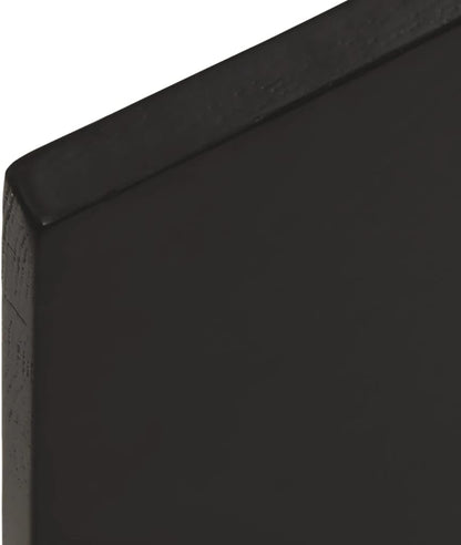 Eleganz Solid Oak Table Top 80 x 50 x 2 cm – Natural Edge, durevole & Treated for Indoor Outdoor Use – Perfect for Dining, Office or Workshop