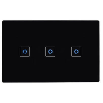 AU/NZ Approved ZigBee Smart 3 Gang Light Switch for Home Automation, Alexa Voice Control - Black 3 Gang