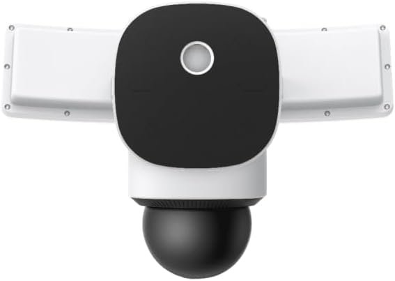 eufy Security Floodlight Camera E340 Wired, Security Camera Outdoor, 360Â° Pan & Tilt, 24/7 Recording, 2.4G/5G Wi-Fi, 2000 LM, Motion Detection, Built-In Siren, Dual Cam, HB3 Compatible, No Monthly Fee