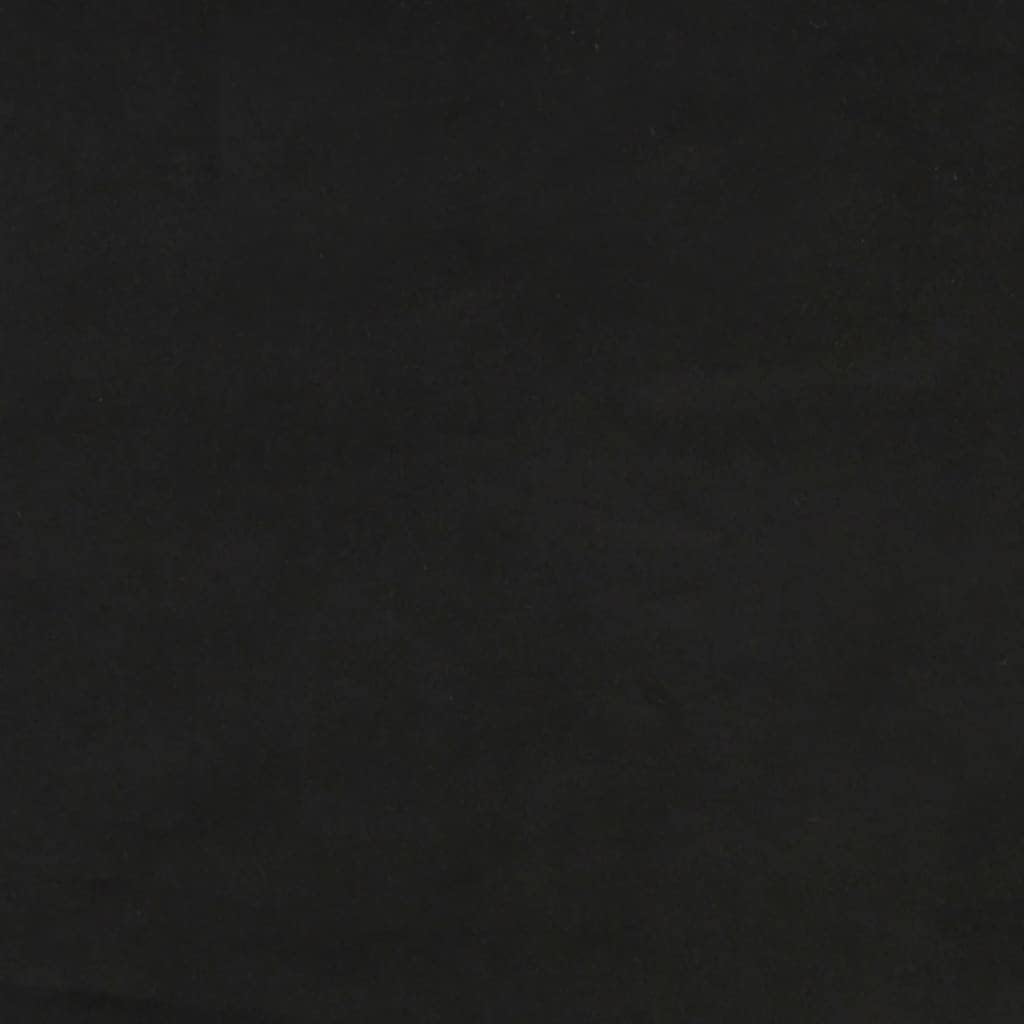 Lechnical Giroletto a Molle con Materasso Nero 140x190 cm in Velluto,Mobili,Letti e Accessori,Letti e telai per Letti