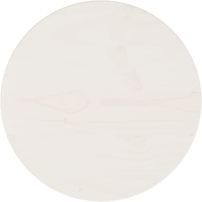 GOLINPEILO Round Table Top Solid Pine Wood, Replacement Table Top for Dining Table, Coffee Table, Home, Office, White Ø11.8"x1" Solid Wood Pine -677