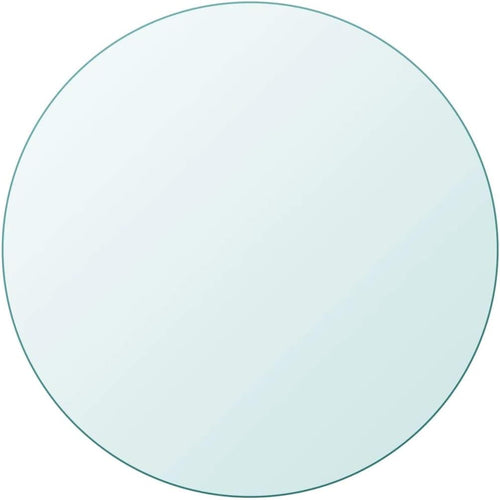 Round Tempered Glass Tabletop 900 mm - Ideal for Dining, Center, and Garden Tables - Durevole, Safe Crystal Surface for Desks and Home Decor