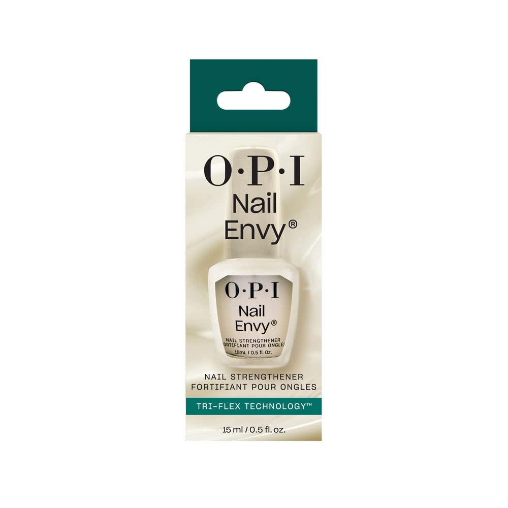 OPI Nail Envy Nail Strengthener | Clear & Opaque Crème Nail Polish Treatment | Strengthen Weak & Thin Nails