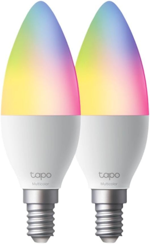TP-Link Tapo Smart WiFi Light Bulb, Multicolour, B38, E14, White Tunable, Dimmable, Smart Home, Schedule & Timer, Voice Control, APP Control, Sync-to-Sound, Energy Monitor(Tapo L430C(2-Pack))