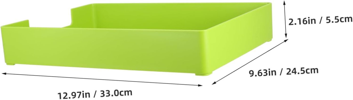 DOITOOL Office Desk Organizer Tray Green File Storage Box Stackable Paper Holder for Efficient Workspace Organization for Home School and Office Use