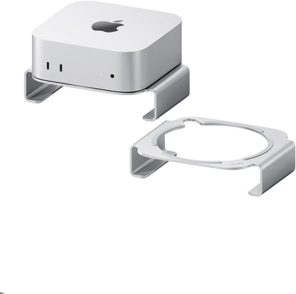 Hagibis Mac Mini M4 Stand - Aluminum Alloy Mount for Mac Mini M4/Pro 2024, Ventilation Heat Dissipation Cooling Desktop Holder Accessories (MMS03)
